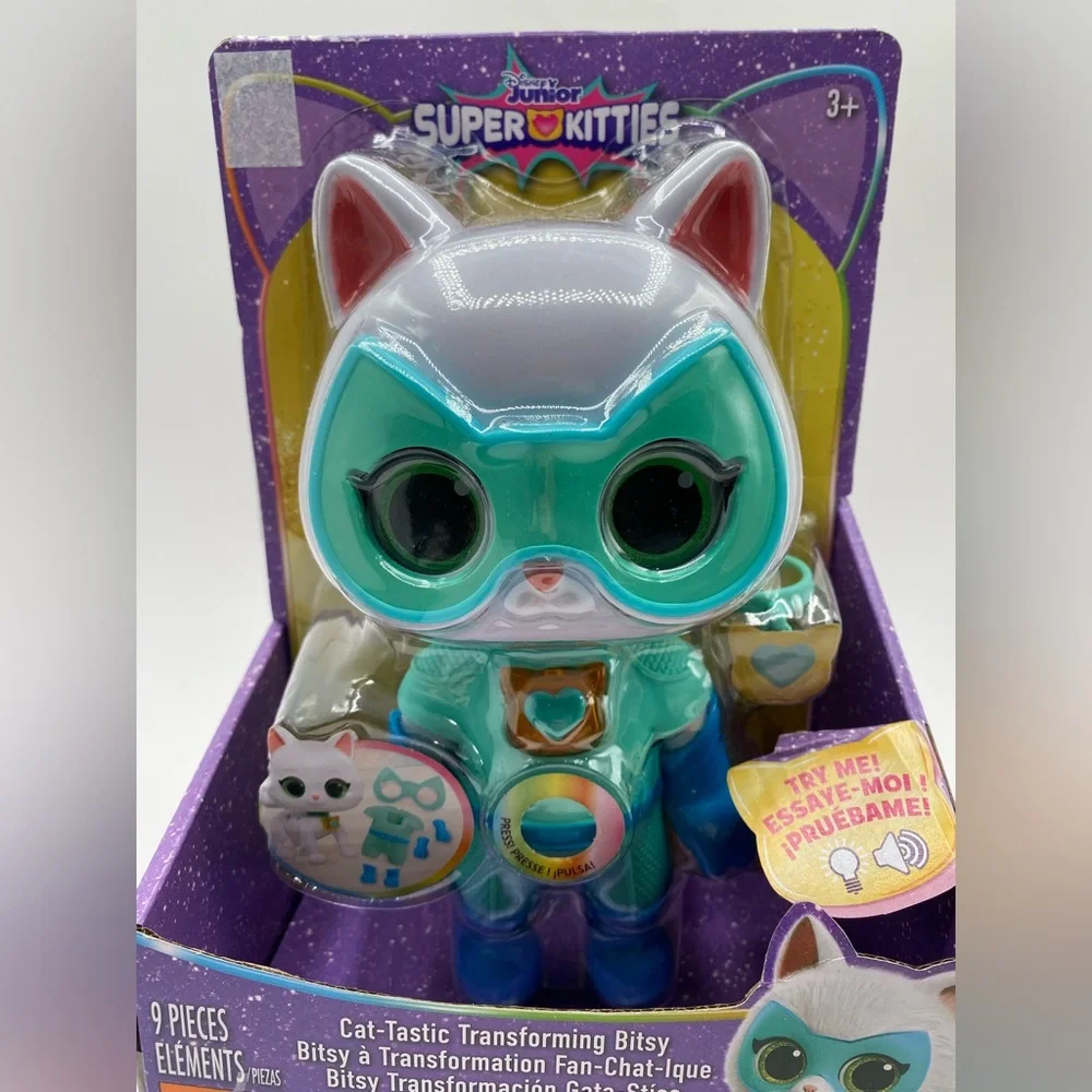 Cat-Tastic Transforming Bitsy Interactive Figure 8” Lights and Sounds 9 Pcs